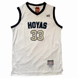 PATRICK EWING Georgetown Hoyas #33 Basketball Jersey Mens Size Large New